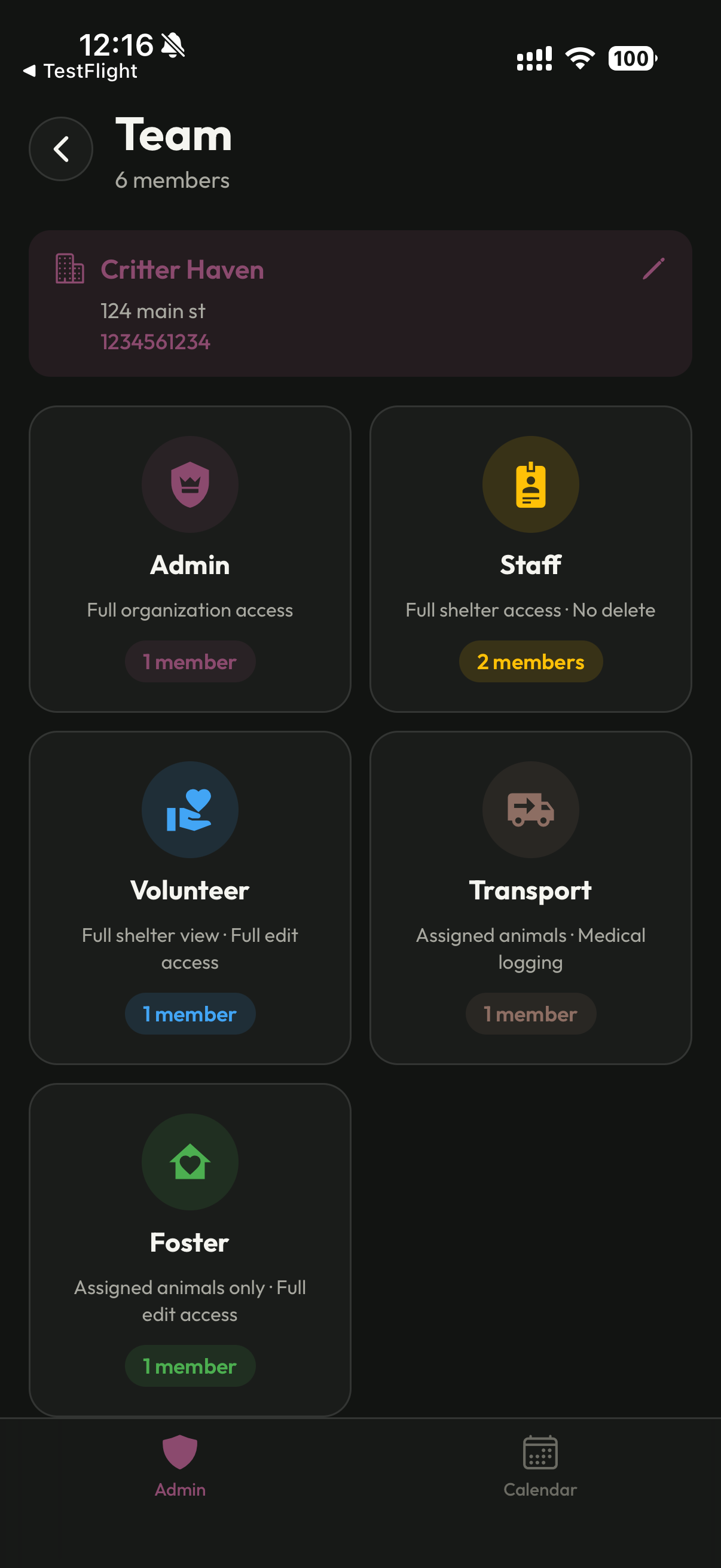Team roles and permissions